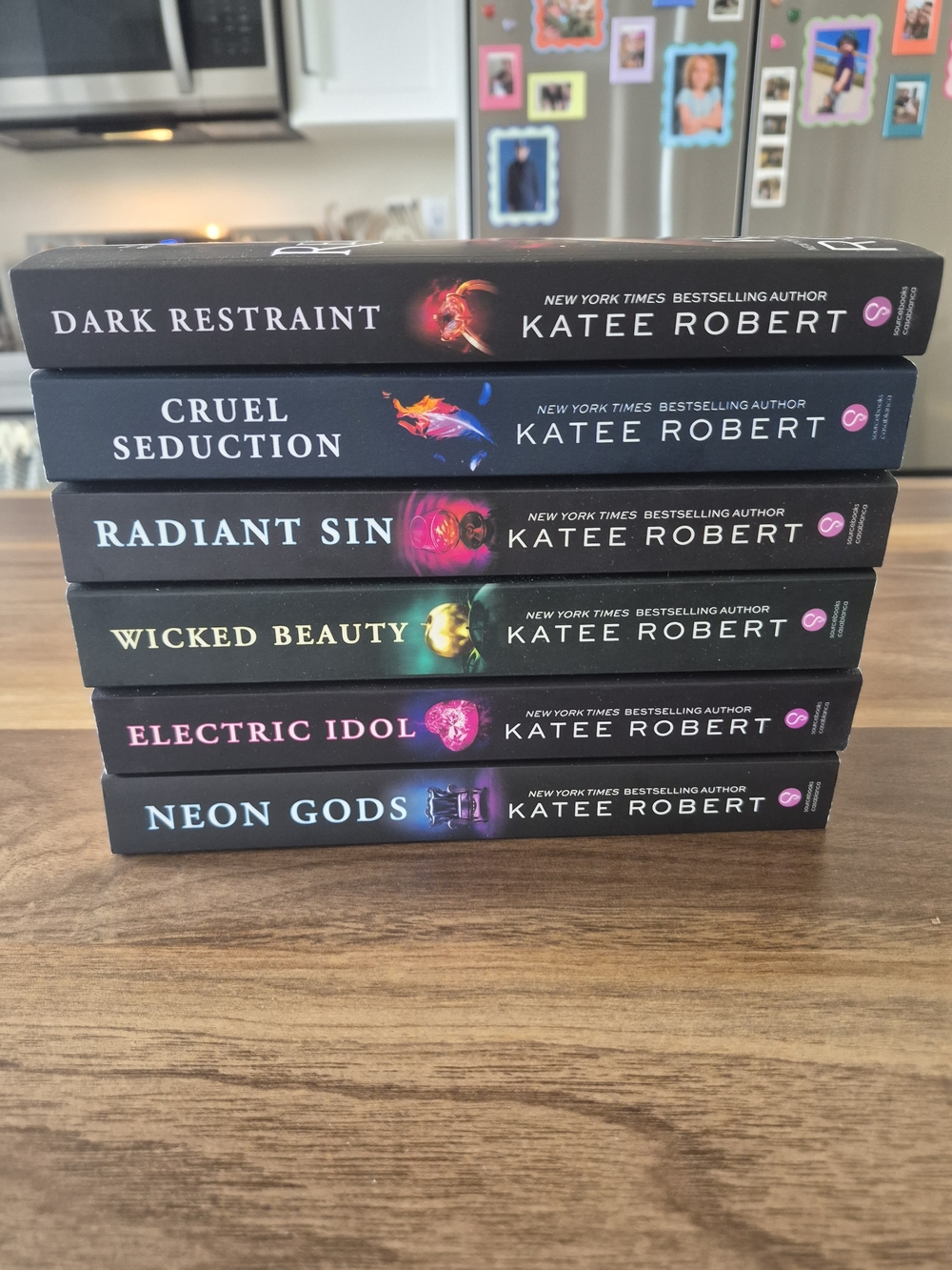 Stack of Paperback Novels - Black Spines